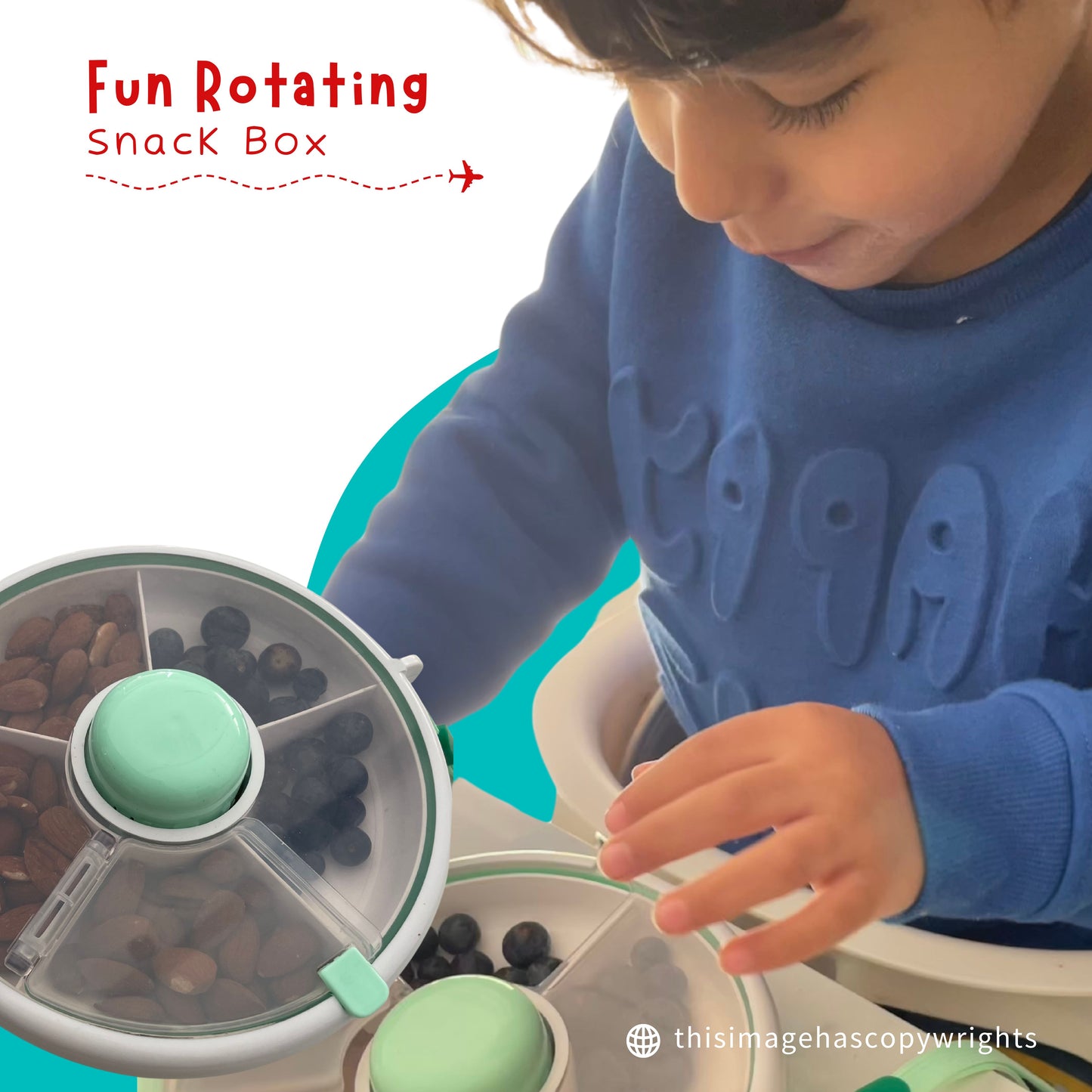 Fun Rotating Snack Box