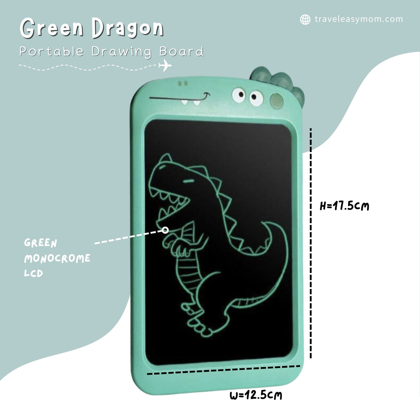 Green Dragon Portable Drawing Board - (8.5inches 22cm)