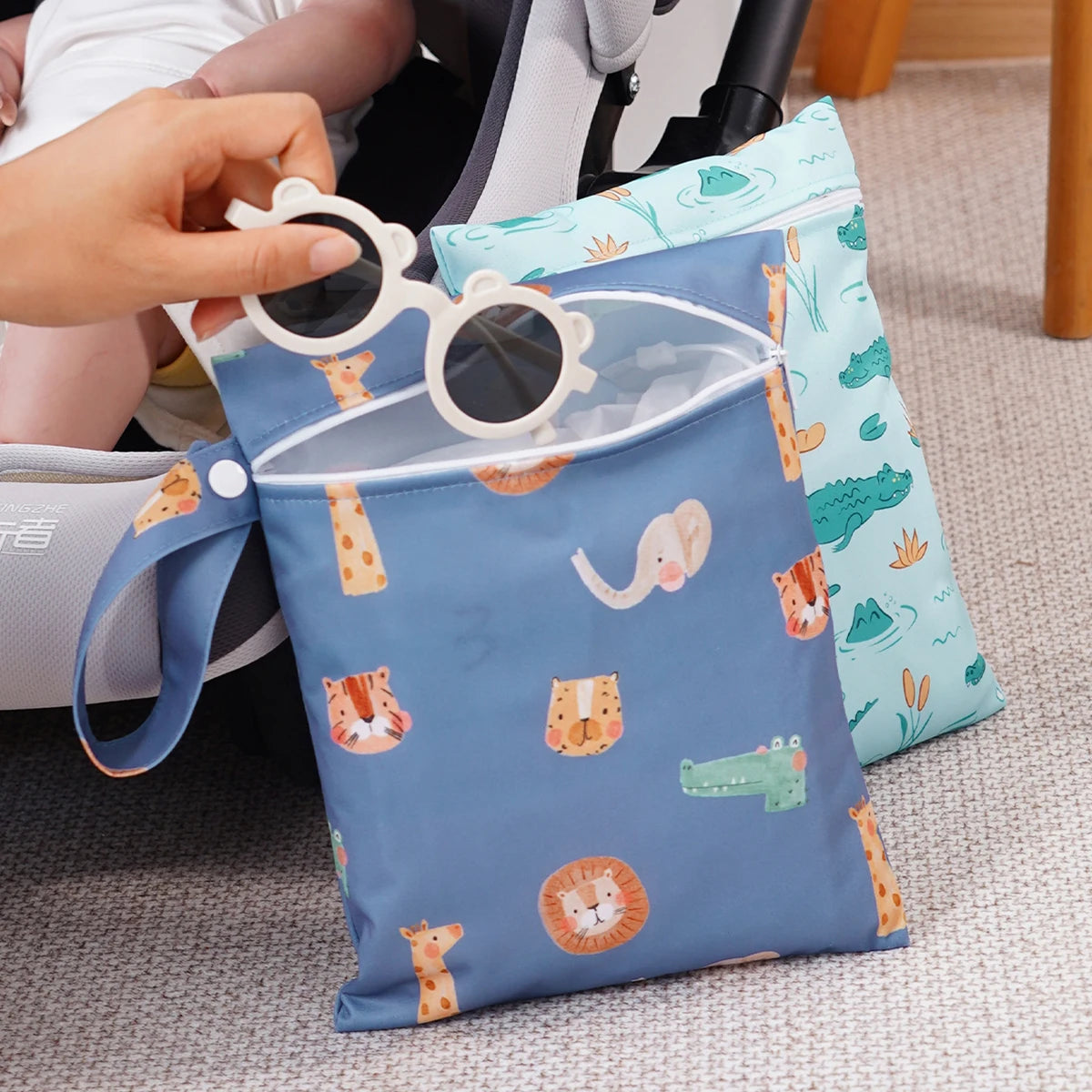 Nappy or Wet Bag 18x 25cm- Set of 2